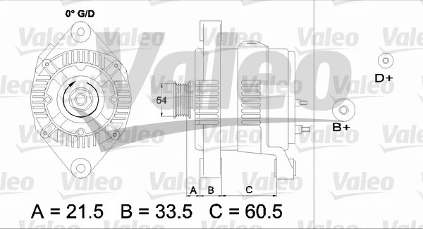 437422 VALEO Генератор (фото 1)