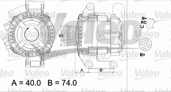 437448 VALEO Генератор (фото 1)