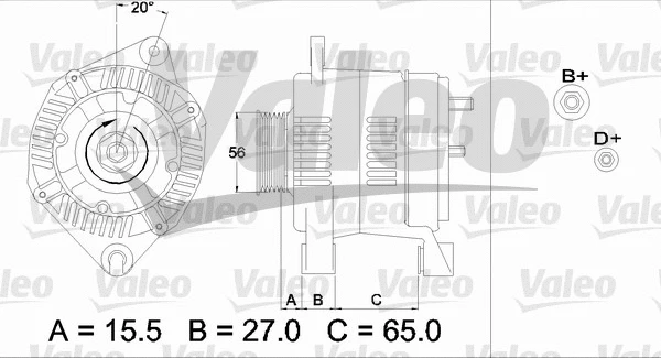 437462 VALEO Генератор (фото 1)