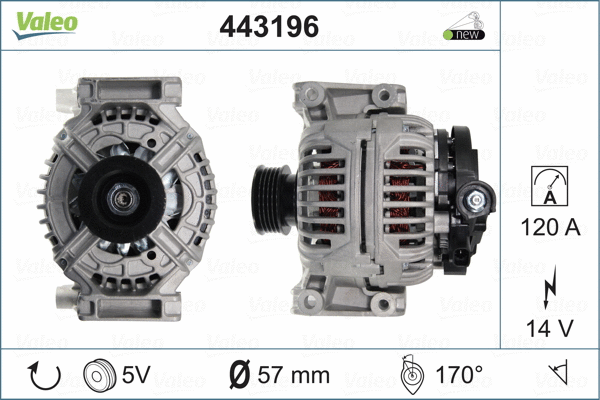 443196 VALEO Генератор (фото 4)