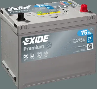 EA754 EXIDE Стартерная аккумуляторная батарея (фото 1)