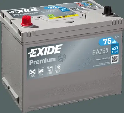 EA755 EXIDE Стартерная аккумуляторная батарея (фото 1)