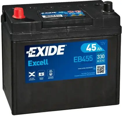 EB455 EXIDE Стартерная аккумуляторная батарея (фото 1)