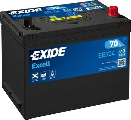 EB704 EXIDE Стартерная аккумуляторная батарея (фото 1)