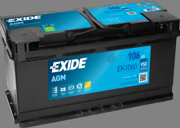 EK1060 EXIDE Стартерная аккумуляторная батарея (фото 1)