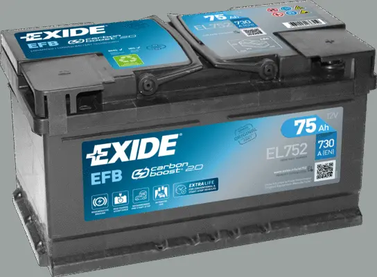 EL752 EXIDE Стартерная аккумуляторная батарея (фото 1)