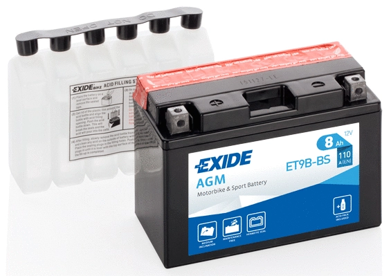 ET9B-BS EXIDE Стартерная аккумуляторная батарея (фото 2)