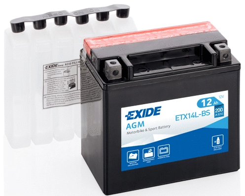 ETX14L-BS EXIDE Стартерная аккумуляторная батарея (фото 2)