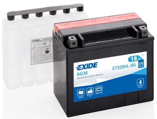 ETX20HL-BS EXIDE Стартерная аккумуляторная батарея (фото 2)