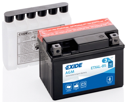 ETX4L-BS EXIDE Стартерная аккумуляторная батарея (фото 2)