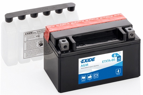 ETX7A-BS EXIDE Стартерная аккумуляторная батарея (фото 2)
