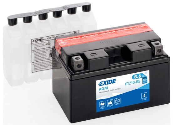 ETZ10-BS EXIDE Стартерная аккумуляторная батарея (фото 2)