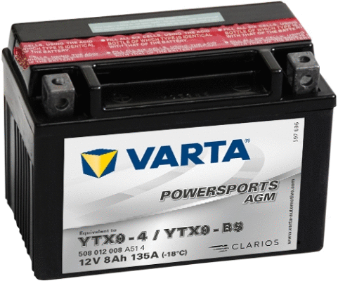 508012008A514 VARTA Стартерная аккумуляторная батарея (фото 1)