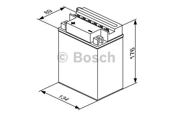 0 092 M4F 380 BOSCH Стартерная аккумуляторная батарея (фото 4)