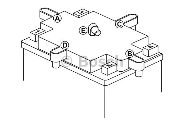 0 092 M60 060 BOSCH Стартерная аккумуляторная батарея (фото 6)