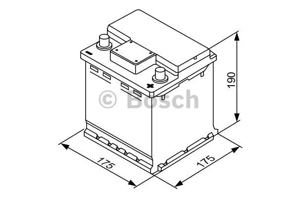 0 092 S40 001 BOSCH Стартерная аккумуляторная батарея (фото 4)