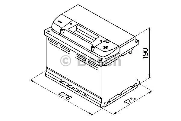 0 092 S40 080 BOSCH Стартерная аккумуляторная батарея (фото 2)