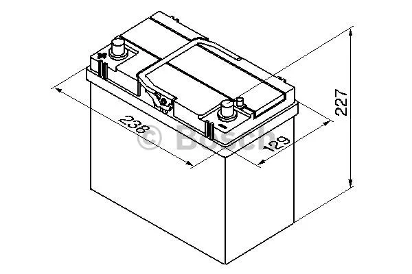 0 092 S40 220 BOSCH Стартерная аккумуляторная батарея (фото 1)