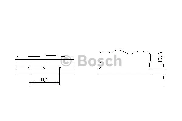 0 092 S40 260 BOSCH Стартерная аккумуляторная батарея (фото 2)