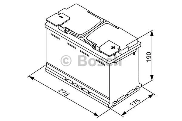 0 092 S60 080 BOSCH Стартерная аккумуляторная батарея (фото 1)