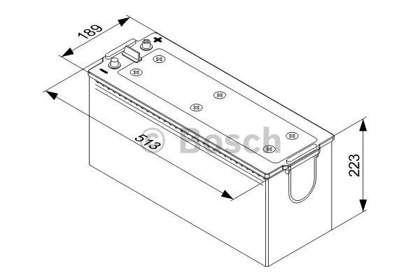 0 092 T40 750 BOSCH Стартерная аккумуляторная батарея (фото 3)