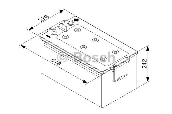 0 092 T40 800 BOSCH Стартерная аккумуляторная батарея (фото 2)