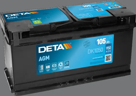DK1050 DETA Стартерная аккумуляторная батарея (фото 1)