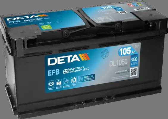 DL1050 DETA Стартерная аккумуляторная батарея (фото 1)