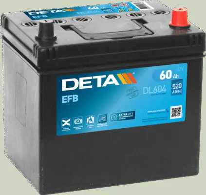 DL604 DETA Стартерная аккумуляторная батарея (фото 1)