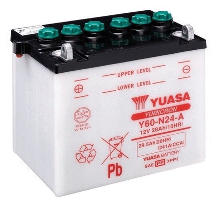 Y60-N24-A YUASA Стартерная аккумуляторная батарея (фото 1)
