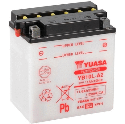 YB10L-A2 YUASA Стартерная аккумуляторная батарея (фото 1)