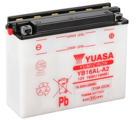 YB16AL-A2 YUASA Стартерная аккумуляторная батарея (фото 1)