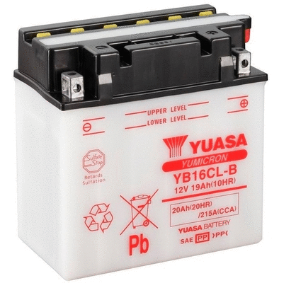 YB16CL-B YUASA Стартерная аккумуляторная батарея (фото 1)