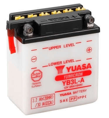 YB3L-A YUASA Стартерная аккумуляторная батарея (фото 1)