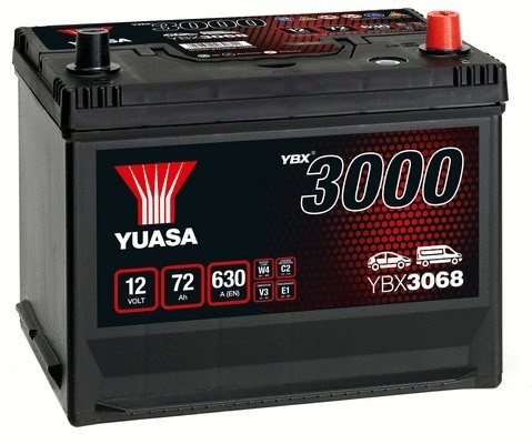 YBX3068 YUASA Стартерная аккумуляторная батарея (фото 1)