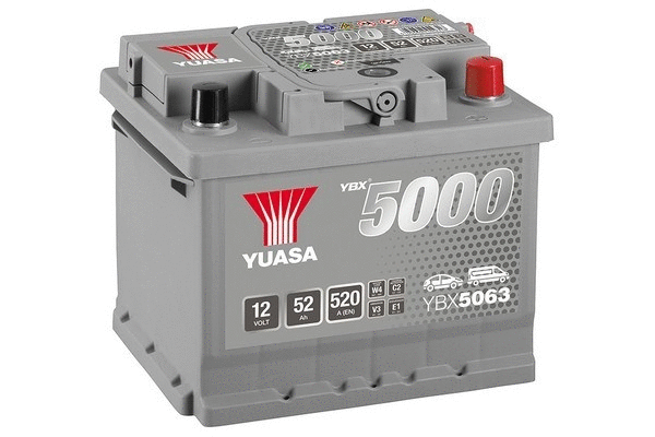 YBX5063 YUASA Стартерная аккумуляторная батарея (фото 1)