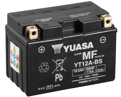 YT12A-BS YUASA Стартерная аккумуляторная батарея (фото 1)