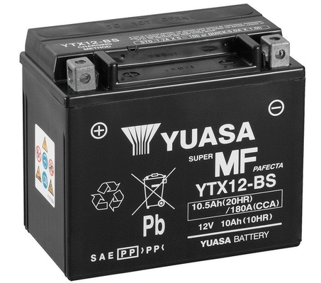 YTX12-BS YUASA Стартерная аккумуляторная батарея (фото 1)