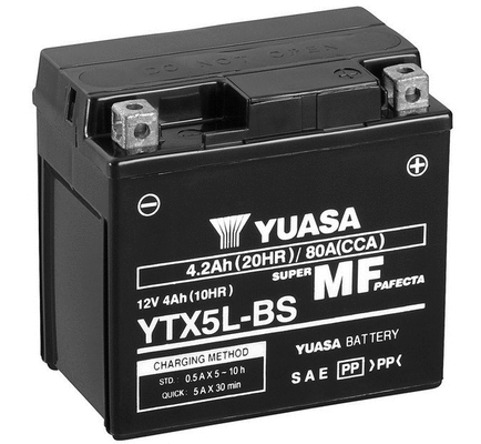YTX5L-BS YUASA Стартерная аккумуляторная батарея (фото 1)