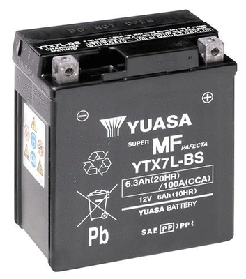YTX7L-BS YUASA Стартерная аккумуляторная батарея (фото 1)