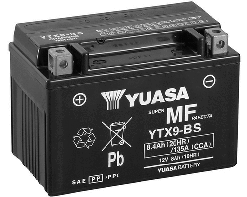 YTX9-BS YUASA Стартерная аккумуляторная батарея (фото 1)