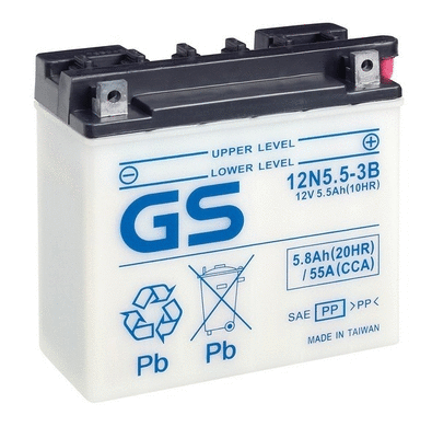 GS-12N5.5-3B GS Стартерная аккумуляторная батарея (фото 1)