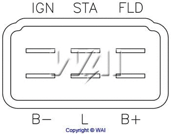 IN555 WAIGLOBAL Регулятор генератора (фото 2)