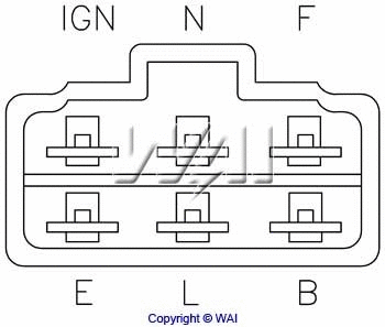 IN558 WAIGLOBAL Регулятор генератора (фото 2)