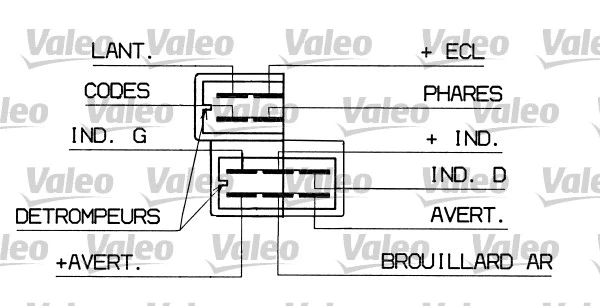 251298 VALEO Выключатель на рулевой колонке (фото 1)
