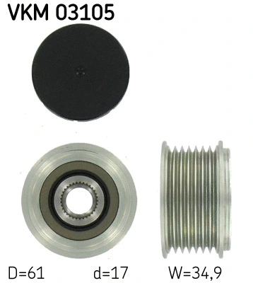 VKM 03105 SKF Механизм свободного хода генератора (фото 1)