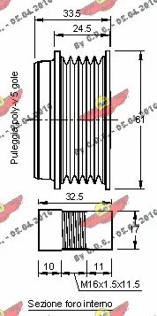 03.80584 AUTOKIT Механизм свободного хода генератора (фото 2)