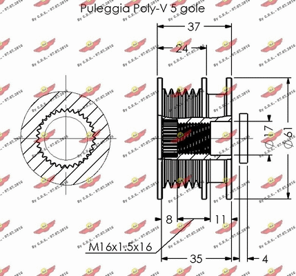 03.81003M AUTOKIT Механизм свободного хода генератора (фото 2)