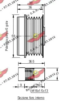 03.81396 AUTOKIT Механизм свободного хода генератора (фото 2)