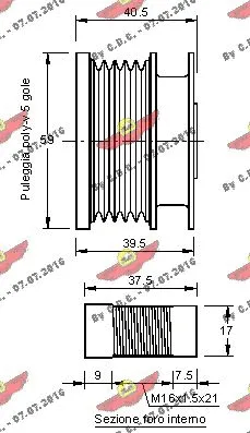 03.81397 AUTOKIT Механизм свободного хода генератора (фото 2)